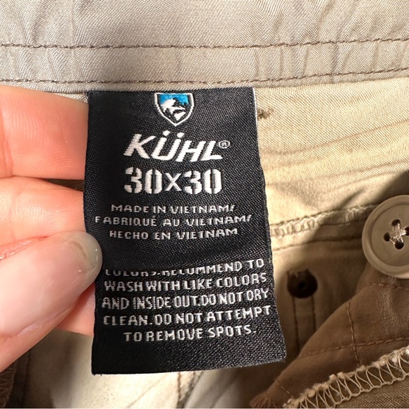 KÜHL Revolvr UberKÜHL Stretch Hiking Pants Gorpcore Straight Leg Khaki 30x30 - Picture 5 of 14